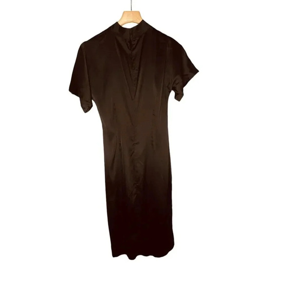 Nasty Gal High Neckline Feeling Fine Satin Dress - Picture 11 of 16